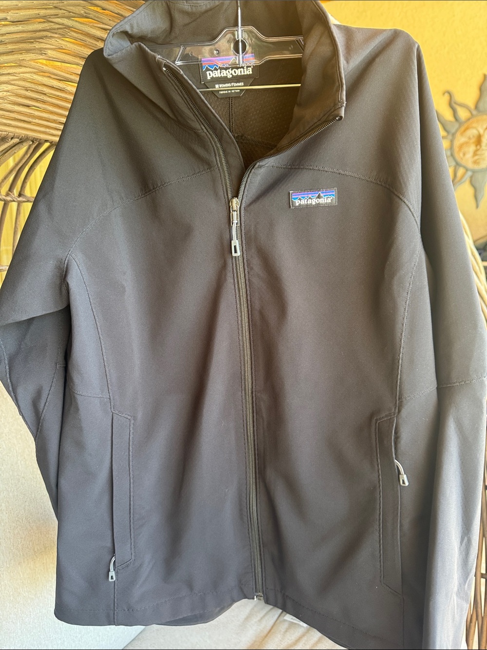 Patagonia Black Full-Zip Jacket with Logo